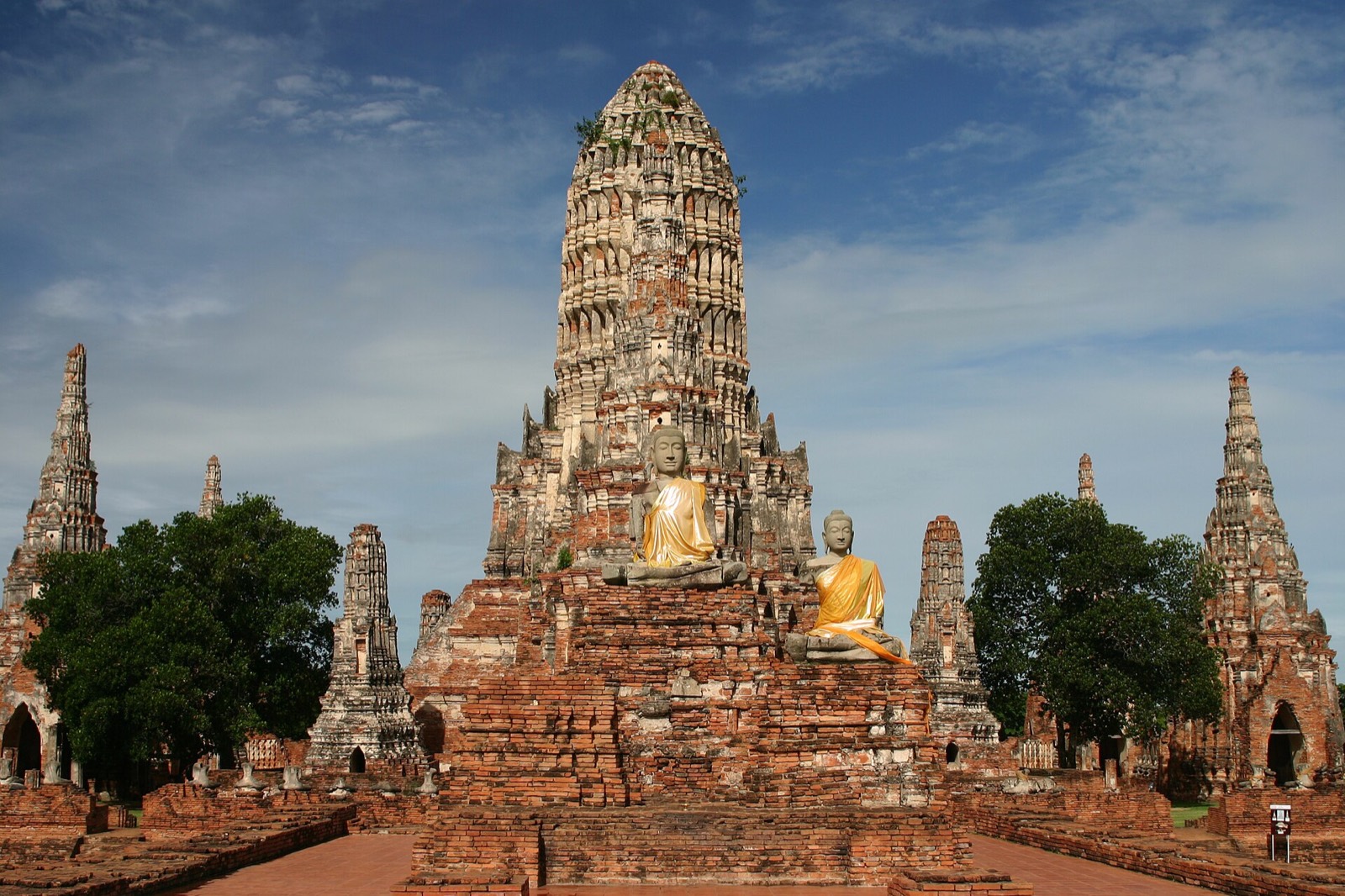 Historic temple ruins in Ayutthaya