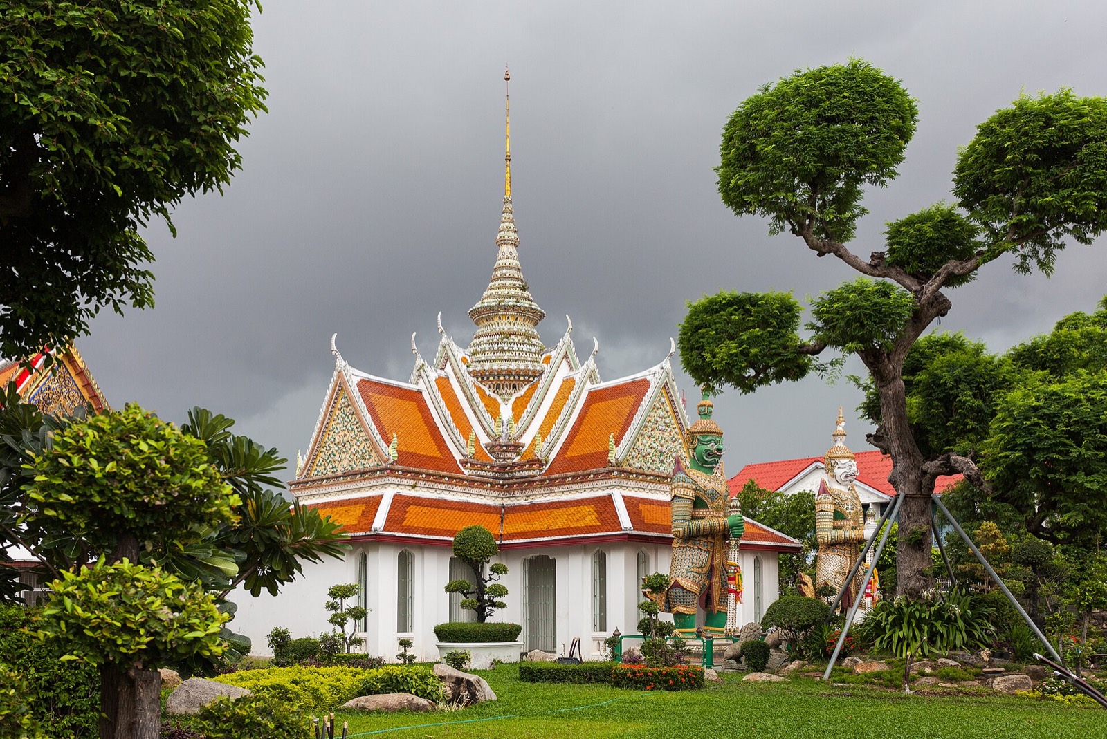 Temple architecture in Bangkok