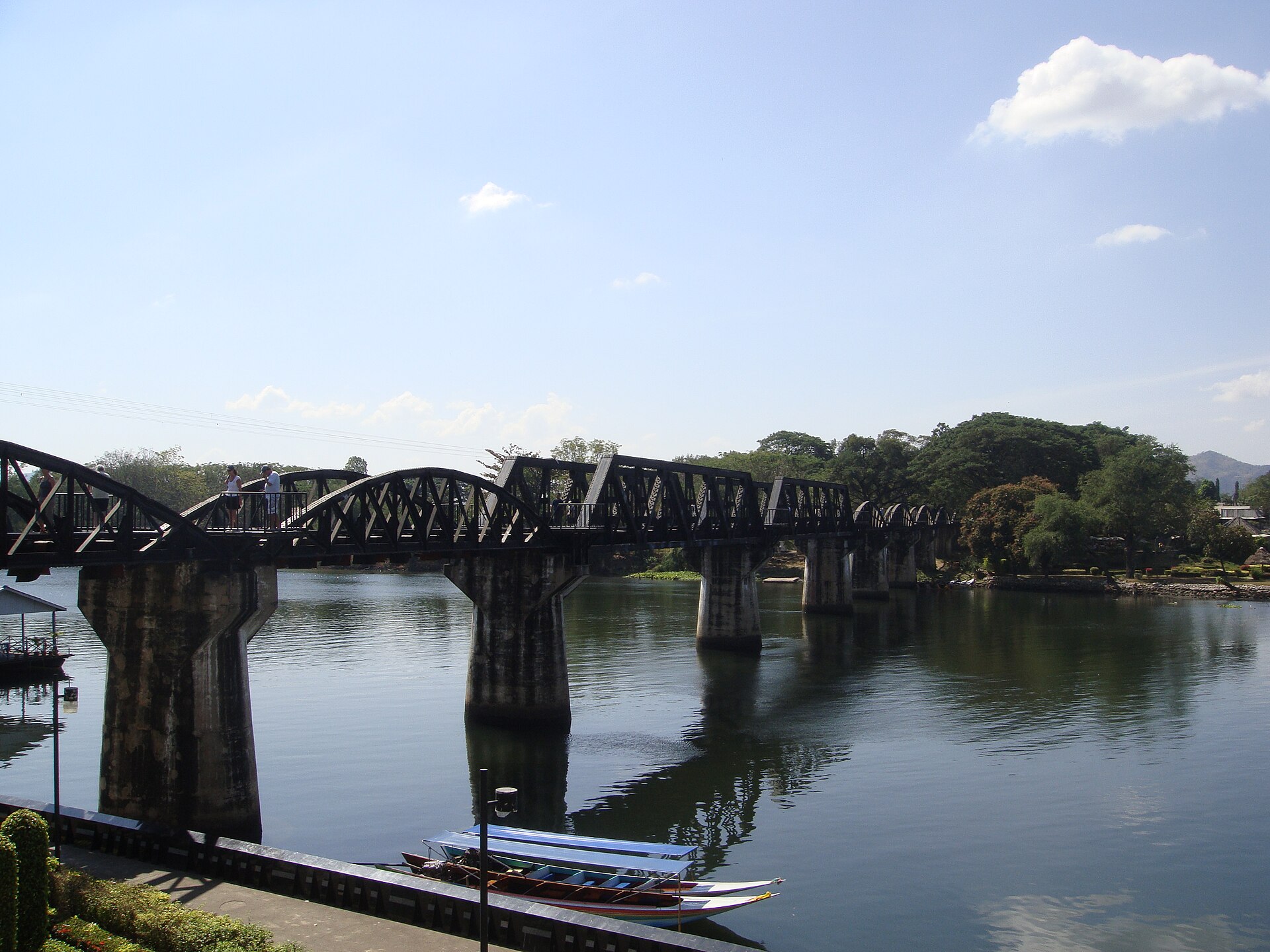 A defining view of Kanchanaburi, Thailand