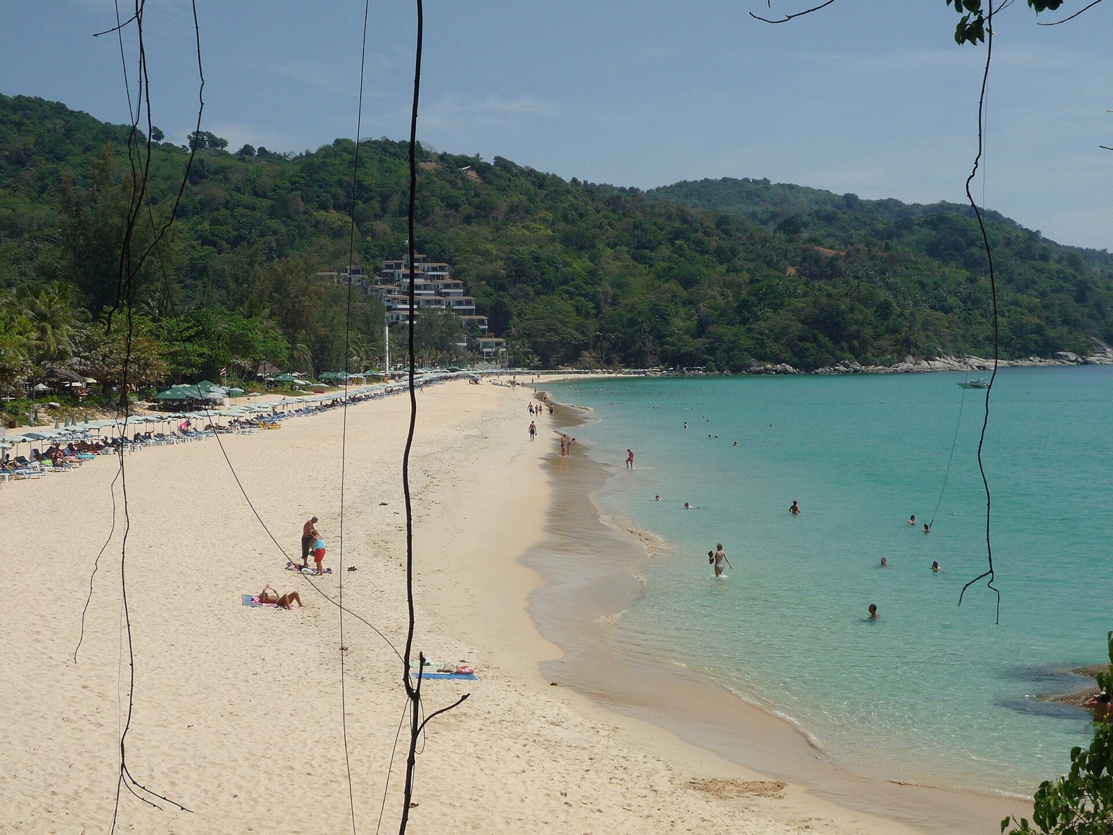 Kata Beach and green headlands in Phuket
